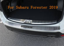 Car Rear Trunk Door Sill Scuff Plate Entry Guards Cargo Step For Subaru Forester 2019 2020 2024 - buy cheap