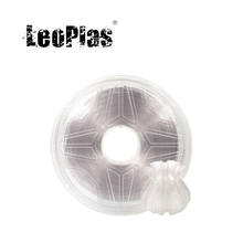 LeoPlas 1kg 1.75 milímetros Translúcido Transparente Natural Limpar PLA Filament Para Impressora 3D Fornecimento de Consumíveis De Impressão de Material Plástico 2024 - compre barato