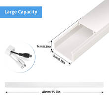 canaleta cables canaletas para cables eléctricos en paredes Cubierta de  Cable de conducto de PVC, Raceway de pared de gestión de cables, caché