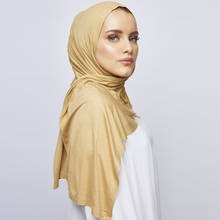 Novo estilo muçulmano lenço de cabeça árabe hijab macio modal jérsei cachecol femme musulman hijabs xales islâmicos e envoltórios cachecóis turbante 2024 - compre barato