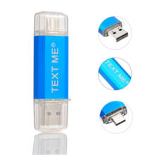 TEXT ME creative OTG USB Flash Drive Type C Pen Drive  64GB 32GB 16GB 8GB 4GBUSB Stick 2.0 Pendrive for Type-C 2024 - buy cheap