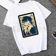Bungou stray dog ostamanho dazai, camiseta feminina anime, manga curta, camiseta feminina vintage 2024 - compre barato