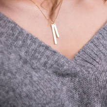 JUJIE-collar de acero inoxidable de Color dorado para mujer, colgante corto y largo, joyería de regalo, envío directo 2024 - compra barato
