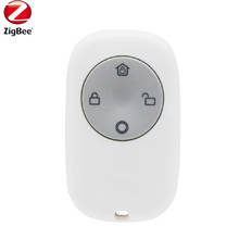 Heiman sem fio zigbee remoto braço/desarmar/ficar em casa/sos 4 botões remoto keyfob compatível com deconz hubitat conbee ii 2024 - compre barato