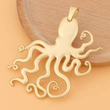 5pcs/Lot Matte Gold Large Octopus Squid Charms Pendants Nautical Steampunk for Necklace Jewelry Making Findings Accessories 2024 - buy cheap