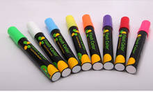 2021 nova caneta de néon marcador de giz líquido fluorescente highlighter para placa de escrita led para pintura graffiti fornecimento de escritório 2024 - compre barato
