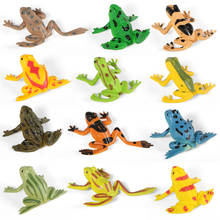 12 шт. моделирование лягушки насекомые рептилии модели животных фигурки мини пластиковые модели куклы для детей подарок коллекция 2024 - купить недорого