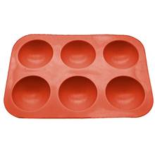 6 buracos moldes para velas sabão artesanal diy fazendo meia bola esfera silicone bolo molde muffin chocolate biscoito cozimento molde 1pc 2024 - compre barato