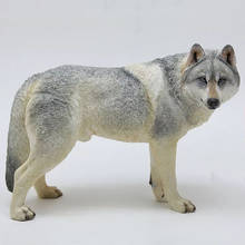 Simulation model about 18.5CM prairie wolf simulation PVC animal static model mounts home decoration collection gift ornaments 2024 - buy cheap