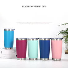 20oz Travel Mug Insulated Tumbler Stainless Steel Car Ice Cup Camping Double Wall Vacuum Insulation Water Coffee Cups with Lid 2024 - buy cheap
