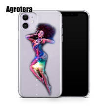 Чехлы для телефонов Agrotera, прозрачный чехол из ТПУ для iPhone 5s SE 6 6s 7 8 Plus X XS XR 11 Pro Max SE 2020 12 mini Doja Cat 2024 - купить недорого