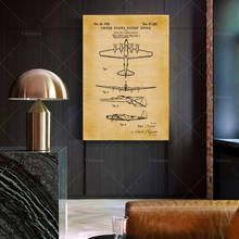 Boeing-impresión de patente de B-17, póster de Boeing B17Airplane, póster artístico de pared, carteles modernos para el hogar 2024 - compra barato