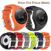 Acessório de silicone macio para polar m200 substituição relógio inteligente banda pulseira de pulso pulseira esporte para polar m200 gps correndo relógio 2024 - compre barato