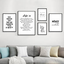 Nordic Modern Minimalist Quotes Home Decor Nordic Canvas Painting Wall Art Print Word Letter Picture for Living Room Painting 2024 - buy cheap