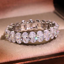 Женское кольцо из серебра 925 пробы, с фианитом 2024 - купить недорого