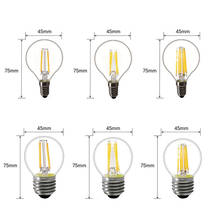 Bombillas LED E27 E14, 2W, 4W, 6W, 8W, 220V, lámpara Retro, luz de vela, globo, Bola de filamento, Edison, 2 uds. 2024 - compra barato