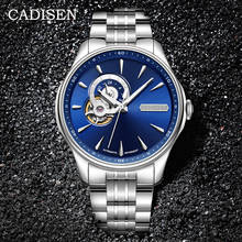 Мужские механические наручные часы от бренда CADISEN, роскошные деловые часы с турбийоном NH39, часы Relogio Masculino 2020 2024 - купить недорого