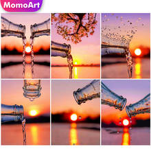 MomoArt Diamond Painting Sunset Picture Of Rhinestones Diamond Embroidery Scenery Full Square Mosaic Cup Cross Stitch Home Decor 2024 - buy cheap