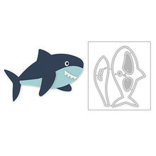 2020 Горячее предложение Новинка DIY океанские животные зуб акулы тиснение металлические резные штампы фольга и Скрапбукинг для карт ремесла без штампов 2024 - купить недорого