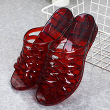 Slippers Women 2021 Household Summer Slippers Crystal Plastic Home Slippers Non-slip Soft Sandals Casual Shoes Woman 2024 - buy cheap