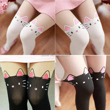 Anime Overknee Socks Sailor Moon cosplay lolita socks Bear Cat Hello Kitty Cute girl Cartoon tight Leggings Stockings 2024 - buy cheap