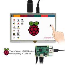 5-дюймовый сенсорный ЖК-экран HDMI для Raspberry Pi 3, дисплей 800x480 для Banana Pi Raspberry Pi 3/2, Модель B / B + 2024 - купить недорого