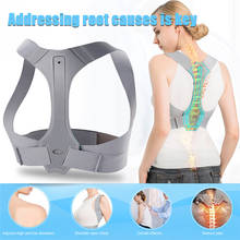 Adjustable Size Back Posture Corrector Back Pain Relief Support Spine Waist Straps Posture Correction Silver Belt For Men women 2024 - buy cheap