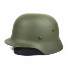 WW2 German M35 Steel Helmet Army Outdoor Activities Safety Helmet Steel Pot Luftwaffe Army Original Replica Paintball Sports 2024 - buy cheap