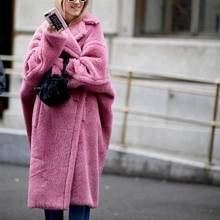 MONMOIRA Pink Long Teddy Bear Coat Women Winter Warm Women Faux Fur Coat Ladies 8 Colors Teddy Jacket Ladies Outdoor Overcoat 2024 - buy cheap