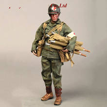 Conjunto completo da boneca did a80126 1/6 segunda guerra mundial, exército dos eua, 77th, separação de infância, combate, medic, figura de soldado em estoque 2024 - compre barato