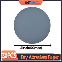 Disco de lixa elétrica para marcenaria, 30 55mm 2 polegadas para moagem seca em papel, flocagem, lixa de papel elétrico