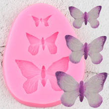 3D Butterfly Silicone Molds Fondant Mould DIY Baby Birthday Cake Decorating Tools Candy Polymer Clay Chocolate Gumpaste Moulds 2024 - buy cheap