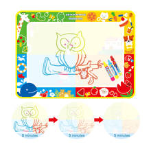 100x70cm tapete de desenho de água mágica com pintura de água canetas doodle canvas doodle board brinquedos educativos para crianças 2024 - compre barato