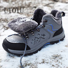 Men Hiking Shoes Waterproof Leather Shoes Climbing & Fishing Shoes New Outdoor Shoes Men High Top Winter Boots Trekking Sneaker 2024 - buy cheap