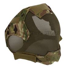 Capacete de caça com malha de aço e metal, capacete militar tático para combate, airsoft, paintball, protetor para esportes ao ar livre 2024 - compre barato
