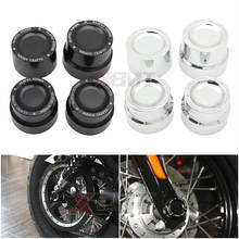 Cubiertas para tuercas de eje trasero y delantero de motocicleta, para Harley Sportster XL883 XL1200 Dyna Touring v-rod Street Glide 2024 - compra barato