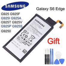 Samsung-bateria original de substituição para samsung galaxy, substituição para samsung galaxy s6 edge g9250 g925fq g925f g925s s6edge g925v g925a, 2600mah 2024 - compre barato