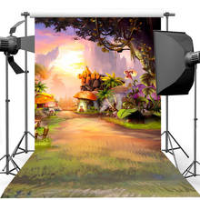 Fairytale Forest Mushroom House Photography Backdrops for Children Birthday Backgrounds for Photo Studio Newborn Baby Kids 2024 - buy cheap