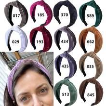 Стильные плиссированные головные тканевые повязки для младенцев, женские винтажные повязки на голову, нескользящая повязка из мятой ткани ободок для волос, аксессуары для волос 2024 - купить недорого