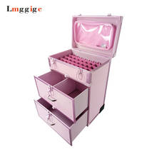 Aluminum frame+PVC Dresser Cosmetic Case,Makeup tool  Suitcase Box ,Rolling Make-up Trolley Luggage Bag 2024 - buy cheap