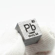 5 piezas 99.99% plomo de alta pureza Pb 11,3g elemento tallado tabla periódica Cubo de 10mm 2023 - compra barato