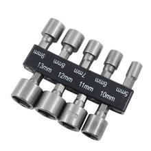 9Pcs 1/4" Hex Shank Power Nut Driver Drill Bit Metric Socket Wrench Screw 5-13mm Magnetic Nut Driver Set Socket Adapter 2024 - buy cheap