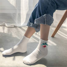 1Pair Women Girls Cotton Ankle Socks Cute Strawberry Bowknot Students Ankle Socks D488 2024 - buy cheap