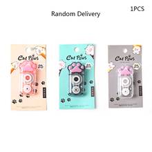 Cute Cat Paw Correction Tape Stationery Corrector Student Altered Tapes Kawaii XXUC 2024 - compre barato