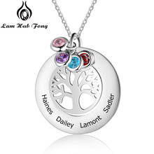 Personalized Family Tree Necklace Custom Tree of Life Necklace Engraved Name Stainless Steel Jewelry Women Gifts  (Lam Hub Fong) 2024 - buy cheap