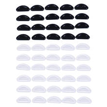 Almofadas nariz adesivas antiderrapante 5 pares, almofadas de silicone para óculos 2024 - compre barato