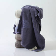 Toalha de banho de algodão acolchoada, 70x140cm, toalha de banho absorvente bordada, toalha de praia 2024 - compre barato