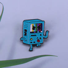 Adventure time BMO lapel pin cool video game brooch Christmas gift 2024 - buy cheap