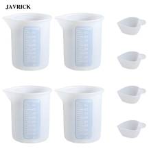 Juego de tazas de medición de silicona para joyería, Kit de vasos de mezcla de resina epoxi UV, accesorios para fabricación de joyas DIY, 8 Uds. 2024 - compra barato