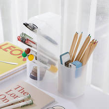 Criativo multi-funcional mesa caneta titular lápis maquiagem caixas de armazenamento grade sub-rede cosméticos desktop caneta lápis organizador 2024 - compre barato